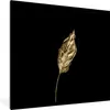MuchoWow® MuchoWow® Gerahmtes Poster Blatt - Gold - Pflanze Produktbild-Vorschau 1