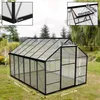 UISEBRT Premium Gewächshaus Aluminium 380x250x205cm, 9.5m² Produktbild-Vorschau 2