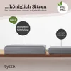 Lycce Bankauflage Kunstleder Klemmkissen 1 Leiste, extra Produktbild-Vorschau 6