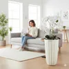 Künstliche Orchidee Weiß Kaskaden Blumenstrauß im Topf mit Produktbild-Vorschau 6