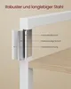 Close-up diagram showing the layered construction of a metal frame, likely for a shelf or furniture, with labels indicating different material layers. Produktbild-Vorschau