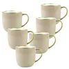 Porzellan Tassen Set 6x 400 ml – Latte Kaffeebecher mit Produktbild-Vorschau 1