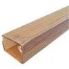 A close-up, angled view of a wooden conduit or channel. Podgląd zdjęcia produktu