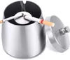 Aschenbecher Edelstahl Mit Deckel, Windfester Produktbild-Vorschau 2