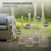 ECD Germany Bambus Laterne Windlicht H:91cm Gartenlaterne Produktbild-Vorschau 5