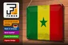 Blechschild Flagge Senegal 30x20cm Flag of Senegal Vintage Produktbild-Vorschau 3