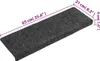 Maty na schody samoprzylepne 5 szt. 65x21x4 cm ciemnoszare, Podgląd zdjęcia produktu 7