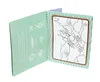An open spiral-bound book showing a coloring page of a lobster on the right and a page with illustrations and text about sea creatures on the left. Podgląd zdjęcia produktu