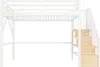 Merax Etagenbett Hochbett 90x200 cm, Metallbett Stockbett Produktbild-Vorschau 9