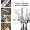 Collage of images showing a multi-tool and its features, with text overlays. Náhled obrázku produktu