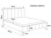 Besilio Möbel - Bett 140x200 Tamara II Slim Samtstoff - Produktbild-Vorschau 4
