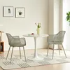 A dining set with two chairs and a table in a room. Voir les images du produit