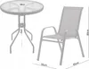 Piccolo set di mobili da giardino ARIANA - nero Anteprima dell’immagine prodotto 7