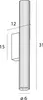 Kinkiet LED FAYETTE czarny 6W Ciepła biel 390lm aluminium Podgląd zdjęcia produktu 5