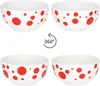 Pula rouge points 6x bol à céréales Ø14cm 400ml porcelaine Voir les images du produit 3