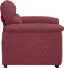Sillón vidaXL, color burdeos, 100x81x84 cm, tapizado en Vista previa de la imagen del producto 5