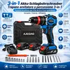 AJIEQAQ Trapano Avvitatore a Percussione 3 in 1 21V, Anteprima dell’immagine prodotto 8
