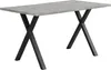 MODFU Table À Manger Avec Piètement Croisé Noir, Plateau Voir les images du produit 11