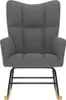 A studio shot of a dark gray rocking chair. Náhľad obrázku produktu
