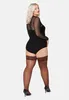 Bellivalini Damen halterlose Strümpfe mit Spitze Plus Size Produktbild-Vorschau 5