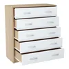 Commode 5 tiroirs finition mate, commode 74cm de large Voir les images du produit 2