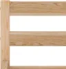 A close-up view of a wooden bed frame. Náhled obrázku produktu