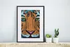 MuchoWow® MuchoWow® Gerahmtes Poster Tiger - Farbe - Augen Produktbild-Vorschau 6