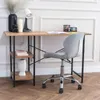 A modern desk with a chair and office supplies. Podgląd zdjęcia produktu