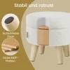SONGMICS Sitzhocker mit Stauraum, Runder Produktbild-Vorschau 5