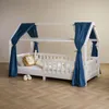 Hausbett Himmel NENA im 2er Set in dunkelblau - Betthimmel Produktbild-Vorschau 1