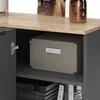 Eckkommode Vicco Wido Anthrazit 80 x 50 cm Eck Kommode mit Produktbild-Vorschau 6