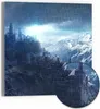 DEQORI Hybrid Leinwand Bild 50x50 cm 'Gipfel der Zukunft' Produktbild-Vorschau 1