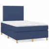 The Living Store Boxspringbett mit Matratze Blau 120x200 cm Produktbild-Vorschau 2