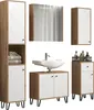 Touch Hochschrank Bad wandhängend Eiche Nachbildung, weiß Produktbild-Vorschau 17