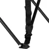 Close-up of a black strap and buckle attached to a black metal frame. Produktbild-Vorschau