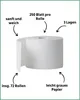 Toilettenpapier, 3-lagig, 72 Rollen x 250 Blatt, 100% Produktbild-Vorschau 2