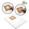 A collage showing vacuum cleaner bags, with close-up insets demonstrating how to use them. Produktbild-Vorschau