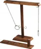 A wooden ring toss game set on a white background. Náhled obrázku produktu