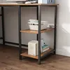 Biurko Komputerowe Narożne Rustykalne Loft Vintage Podgląd zdjęcia produktu 5