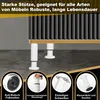 Bettizia Lot de 4 pieds de meuble Pieds télescopiques Set Voir les images du produit 5