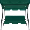 vidaXL Hollywood Swing Green 170 × 110 × 153 cm Látka Náhled obrázku produktu 1