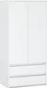 STIV Möbel | Kleiderschrank Weiß Matt 90x50x180 cm | 2 Produktbild-Vorschau 1