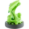 A green, slime-like figurine on a gray base, isolated on a white background. Produktbild-Vorschau