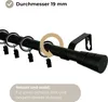 LOFT 160 cm Einzelne Gardinenstange Schwarz 19 mm aus Produktbild-Vorschau 4