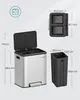 SONGMICS Mülleimer Küche, Mülltrennsystem 2x15L, 2 Produktbild-Vorschau 7