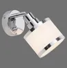 Applique murale, chrome, fer, tissu, L 17 cm Voir les images du produit 2