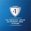 A blue background with a shield-shaped graphic containing the Oral-B logo and the number 1, followed by German text. Produktbild-Vorschau