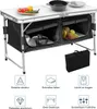 Campingtisch 120x47x68cm, Campingküche aus Alu, faltbar Produktbild-Vorschau 4