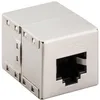 Goobay 15027, Plochý, Strieborná, RJ45, RJ45, Samica, Náhľad obrázku produktu 2