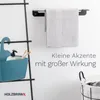 HOLZBRINK Handtuchhalter Bad Wandmontage, Handtuchstange Produktbild-Vorschau 4